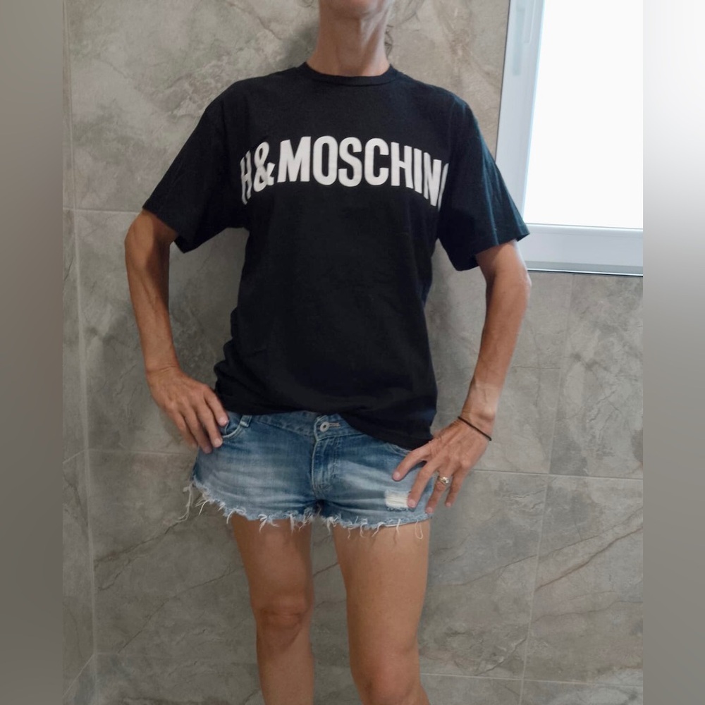 Moschino Black Graphic Tee